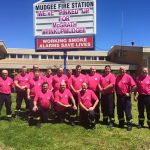 Mudgee Fire Station in pink